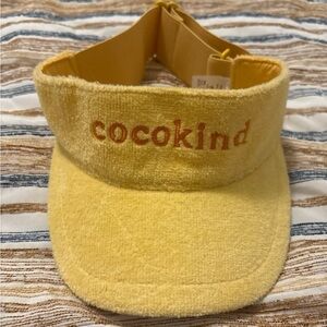 Cocokind Yellow Visor Hat, NWOT